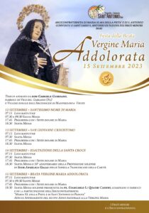 Addolorata 2023 programma