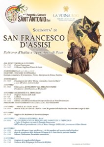 Programma Celebrazioni solennità San Francesco di Assisi, Santurario sant'antonio Bari